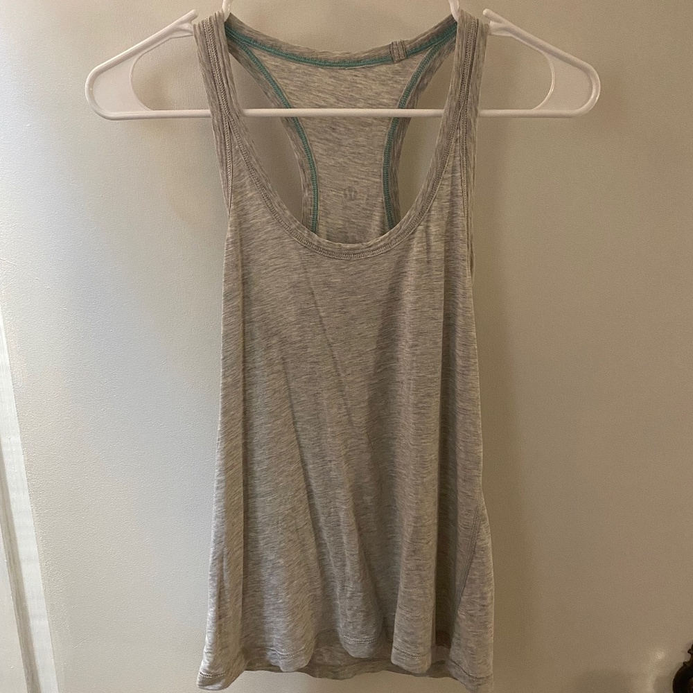 Grey lululemon tank top